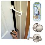 Baby Safety Door Locks for Children (2-in-1) – Easy Install in Seconds – Superior Child & Baby Safety Locks with Finger Guards for Doors – Kids & Baby Door Stopper - by Door Monkey