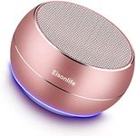 Portable Bluetooth Wireless Speakers with HD Sound Audio Steareo and Enhanced Bass, Hands-Free Calls Built-in Speakerphone for iPhone, Ipad, BlackBerry, Samsung More (Rose Gold