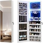 Vlsrka 47.2" LED Jewelry Mirror Cab