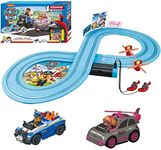 Carrera First Paw Patrol - Slot Car Race Track - Includes 2 Cars: Chase and Skye - Battery-Powered Beginner Racing Set for Kids Ages 3 Years and Up,