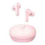 Soundcore by Anker Life P2 Mini True Wireless Earbuds, 10mm Drivers with Big Bass, Custom EQ, Bluetooth 5.2, 32H Playtime, USB-C for Fast Charging, Tiny Size for Commute, Work (Pink)