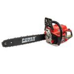 20" Petrol Chainsaw 52cc 2-Stroke Engine PowerKing Easy Start Chain Saw with Chain Brake and 21m/s Chain Speed - 2 Years Warranty