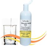 Glycolic Acid 70% For Cleansers, Toner, Creams, Masks Making & DIY Personal Care For Face, Hair, Skin & Body 500ml