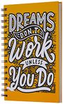 Amazon Brand - Solimo Daily Planner and Organizer, To Do List, Undated Hard Bound Planner, Laminated Covers, 150 Pages (Dreams Work)