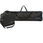 Athletico Two-Piece Snowboard and Boot Bag Combo | Store & Transport Snowboard Up to 165 CM and Boots Up to Size 13 | Includes 1 Snowboard Bag & 1 Boot Bag (Black) (Black with Blue Trim)