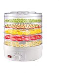 Food Dehydrator, 5 Trays Mini Electric Fruit Meat Vegetables Dryer with Adjustable Temperature for Meat, Fruit, Vegetables and Healthy Snacks