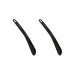 Chardonnay Shoe Horn | Travel Friendly Shoe Wearing Stick for Men & Women | Medium Handle | Easy Slip-On for Shoes | Elegant Business, Wedding & Casual Formal Footwear Accessory – Black (Pack of 2)