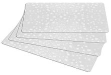 Kuber Industries Polyvinyl Chloride Diamond Texture Fridge Mat Set Of 4|Water Proof Refrigerator Drawer Mat|Reusable & Washable|Multipurpose Mat For Kitchen (Transparent)