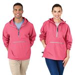 Charles River Apparel Unisex-adultPack-n-go Wind & Water-Resistant Pullover (Reg/Ext Sizes) Long Sleeve Rain Jacket - Pink - XX-Large