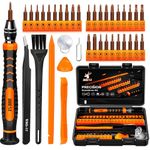 JOREST 38Pcs Precision Screwdriver Set, Tool Kit with Security Torx T5 T6 T8 T9, Triwing Y00, Star P5, etc, Repair for Ring Doorbell, Laptop, Switch, PS4, Xbox, MacBook, iPhone, Watch, Glasses, etc