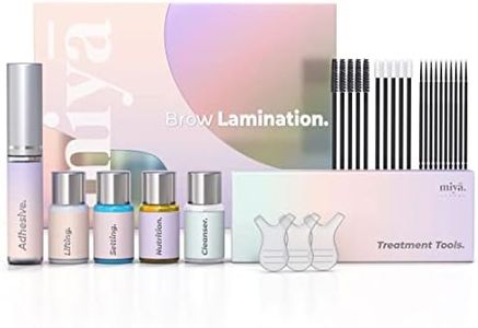 MIYA LASH Brow Lamination Kit | Professional Eyebrow Lamination with Keratin | DIY Brow Lift Kit | Fuller, Thicker Brows for 6 weeks | Includes Easy to Use Instruction, Treatment Tools & Brushes