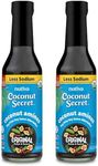 Coconut Secret Coconut Aminos - 8 Fl Oz (Pack of 2) - Low Sodium Soy Sauce Alternative, Low-Glycemic - Organic, Vegan, Non-GMO, Gluten-Free, Kosher - Keto, Paleo - 96 Total Servings