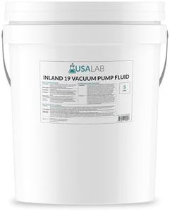 USA Lab Inland 19 Vacuum Pump Oil for Edwards, Welch, Leybold, Agilent, Long Fluid Life Molecularly Distilled Vacuum Oil for Minimal Backstreaming, 5 Gallons