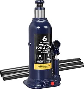 BIG RED 6 Ton (12,000 LBs) Torin Welded Hydraulic Car Bottle Jack for Auto Repair and House Lift, Blue, AT90603UR