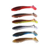 East Rain Tube Soft Bait with Long Tail for Fishing Lure Worm SwimBait for Any Fishing Rigs (PVC,1.18oz./7.1inch, Mulit-Colors Option,More Package)