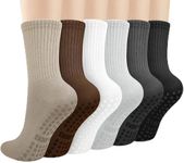 Justay 6 Pairs Pilates Socks with G
