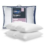 Silentnight Hotel Collection Pillows 4 Pack - Luxury Hotel Quality Pillows Soft Medium Support for Back and Side Sleepers Comfy Supportive - Hypoallergenic and Machine Washable