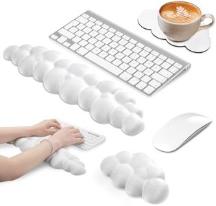 Cloud Wrist Rest Keyboard, Cute Keyboard Wrist Pad, Gaming Wrist Rest Mousepad, Ergonomic Laptop Wrist Support, Keyboard Mouse Wrist Support for Office Typing Computer Gaming Accessories