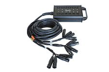 Digiflex HE Series 8 Channel XLR Snake - 8 Input, 4 Return, 25'