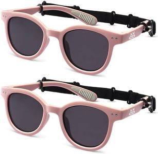 EYEBUDDY Toddler Sunglasses Age 2-4/3-5: Kids Polarized Sun Glasses for Boys/Girls 2-pack, UV 400 Shades for Children