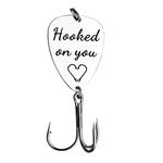 Gifts for Boyfriend Husband Anniversary Fishing Gifts for Him Fiance Hooked on You Fishing Lures Christmas Birthday Gifts Valentines Day Gifts for Him