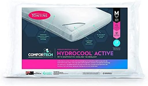 Tontine Comfortech Hydrocool Active Pillow, Medium, White, T6771