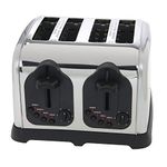 HUBERT Commercial 4-Slot Toaster - 11"L x 11 1/10"W x 7 1/2"H