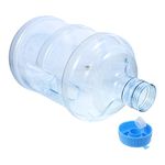 CLISPEED Water Container 5 Liters Reusable Plastic Water Bottle Gallon Jug Containers Crown Cap Water Bottle Container with Handlefor Drinking Bathing Camping Hiking Ridge Monkey