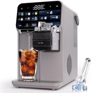Ice Maker Water Filter Dispenser, 3 in1 Countertop Instant Hot & Cold Water