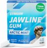 GYMGUM Jawline Gum | Hard Chewing Gum For Jaw Strength | Train Your Facial Features - Mewing Jaw Gum | Ultimate Jawline Exerciser | 0 Calories & Sugar Free Hard Gum (40 Count, Arctic Mint)