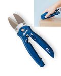 Zibra Open-It! All-in-one Tool, Heavy Duty Scissors, Box Cutter, Screwdriver, Package Opener, Blue