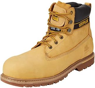 Cat Footwear Holton S3 HRO SRC, Stivali per lavori industriali Uomo, Honey, 48 EU