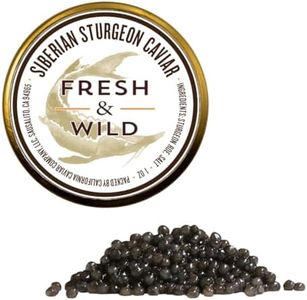 Fresh & Wild | Siberian Sturgeon Caviar | 1 oz or 28 grams | Full Sea Flavor and Nice Pop | Overnight delivery | Gourmet, Chef-Inspired Ingredients