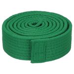 PATIKIL Taekwondo Colored Ranking Belt 1.5" x5.9Ft 1.8m, Polyester Martial Arts Judo Karate Belt for Coach Teaching Practice, Green