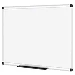 VIZ-PRO Magnetic Dry Erase Board, 36 X 24 Inches, Silver Aluminium Frame