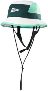 Color-Blocked Fisherman Style Sun Hat for Outdoor Camping, Surfing & Vacations - Wide Brim, UV Protective, Anti-Slip (US, Alpha, One Size, X-Small, Emerald)