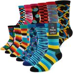 ZEKE Crazy Socks for Kids - Boys Funky Dress Socks - Funny Cool Silly Fun Socks - Wacky Novelty Gift (Style H, Medium)