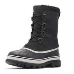 SOREL - Men's Caribou Waterproof Boot for Winter, Black, Dark Stone, 11