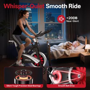 JOROTO X2 Indoor Exercise Bike – Adjustable Stationary Cycling Machine