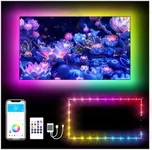 DAYBETTER LED Lights for TV 15FT, TV LED Backlight 65-75 inch, RGB LED Strip Lights Behind TV with APP Remote Control, Music Sync Color Changing with Bluetooth for Bedroom Gaming Room Decor