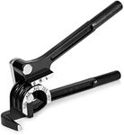 Flexzion Tube Bender Tool - Manual OD Tubing Bending 3 Size 1/4" 5/16" 3/8" 180 Degree Lever Type Heavy Duty Bend Copper Brass Aluminum & Soft Metal for HVAC Water Gas Pipe Automotive Plumbing (Black)