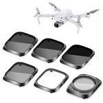 NEEWER 6PCS Lens Filter Kit Compatible with DJI Air 2S, UV CPL ND4 ND8 ND16 ND32 Multi Coated HD Optical Glass, Aluminum Alloy Frame Neutral Density Polarizer Filter for Drone Camera Accessories