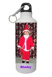 DazzlingCart Customized Printed Sports/Gym/School/Office Sipper Water Bottle 750ML Color White Personalized with Photo and Name | Unique Gift