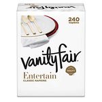 Vanity Fair 3-Ply Dinner Impressions Napkins, 240 Count (Pack of 3)