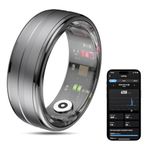 MagLoop Smart Ring Health Tracker for Men/Women,Fitness Ring Sleep Tracker,Fast Charging for Long-Lasting Use,for Pedometer Exercise,Monitor Sleep, Heart Rate, Stress,Waterproof (Deep Gray, 9)