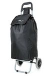 Hoppa 57Ltr Lightweight Shopping Trolley 2024 model, Hard Wearing & Foldaway Push/Pull Cart for Easy Storage With 1 Year Guarantee