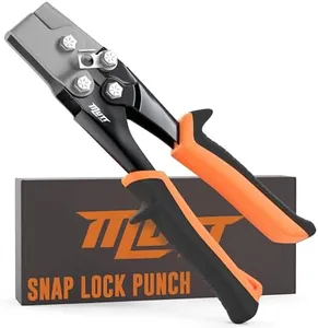 AMERICAN MUTT TOOLS Snap Lock Punch – Gutter End Cap Crimper Tool – Snap Lock Tool for Sheet Metal, Gutter Installation Tools, Gutter Crimping Tool, Gutter Tools, End Cap Crimper for Gutters