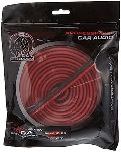 Bullz Audio BPES10.25 25' True 10 Gauge AWG Car Home Audio Speaker Wire Cable Spool (Clear Red/)