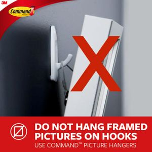 Command Large Frame Hanger – Damage-Free Wall Mounting
