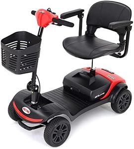 Electric Mobility Scooter for Adults Wheelchair Device for Travel, Elderly - 400 lbs Max Weight, 4 Wheel Heavy Duty Power Mobility Scooter for Seniors Adapts to All Terrains with Exceptional Leg Room